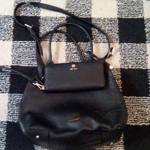 Black bag and purse set
